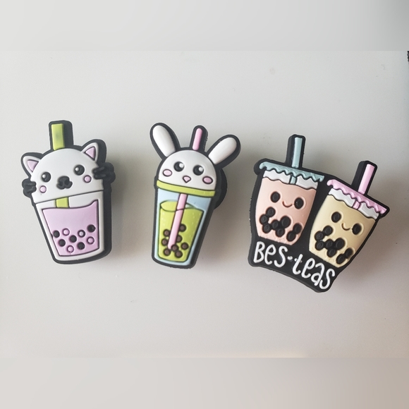 5 x New Croc Charms / Jibbitz, Boba Style - Picture 2 of 3
